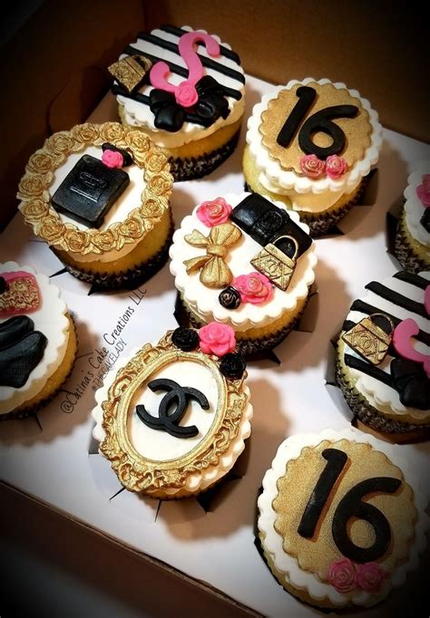 chanel cupcake toppers uk|Chanel cake topper.